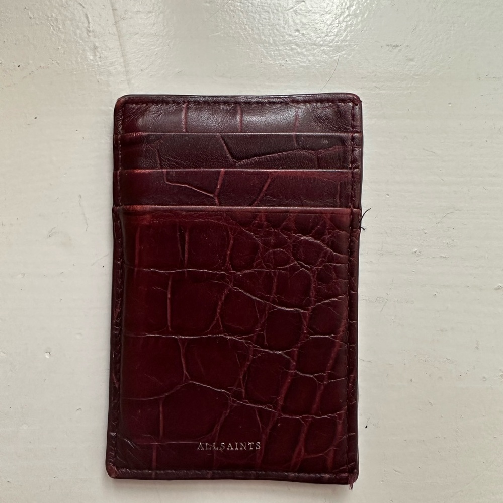 Elegant Brown Leather Card Holder